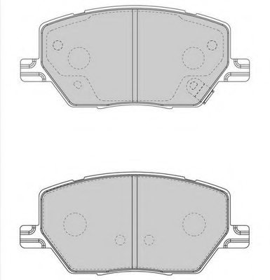 NECTO FD7623A Brake Pad Set, disc brake